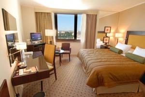 Business double or twin with city view, private facilities, and breakfast